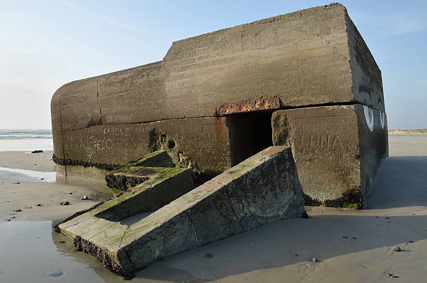 istock Bunker on the beach in Treguennec, Brittany 488176713