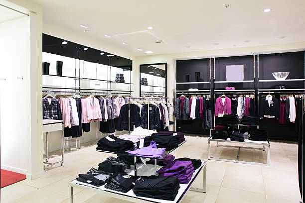 istock brand new interior of cloth store 488178211