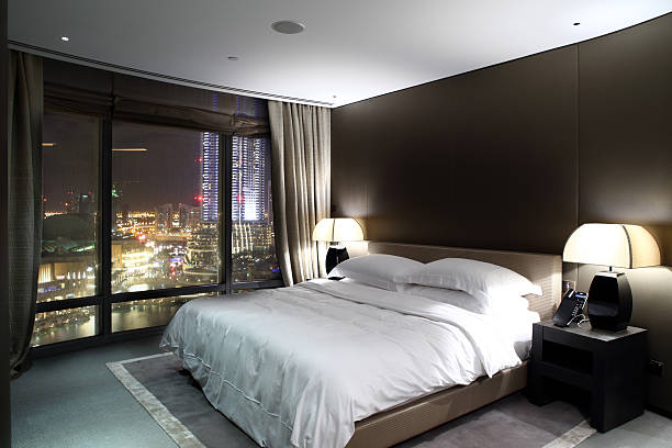 istock nice interior of european bedroom 488178217