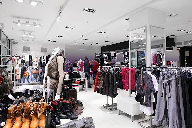 istock brand new interior of cloth store 488178561