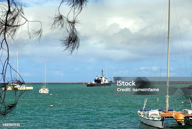 Boats In Hilo Harbor Stock Photo - Download Image Now - Anchored, Big Island - Hawaii Islands, Floating On Water