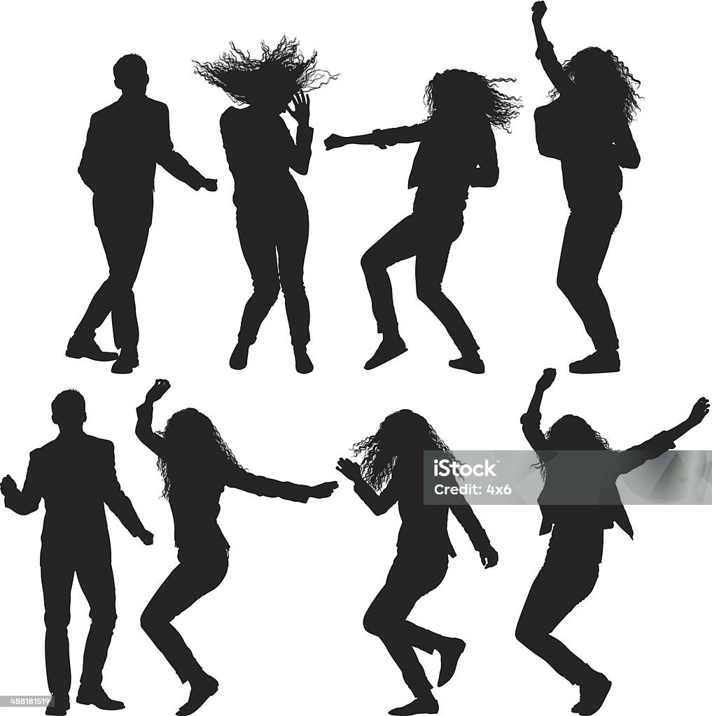 Dancing people Dancing peoplehttp://www.twodozendesign.info/i/1.png Dancing stock vector