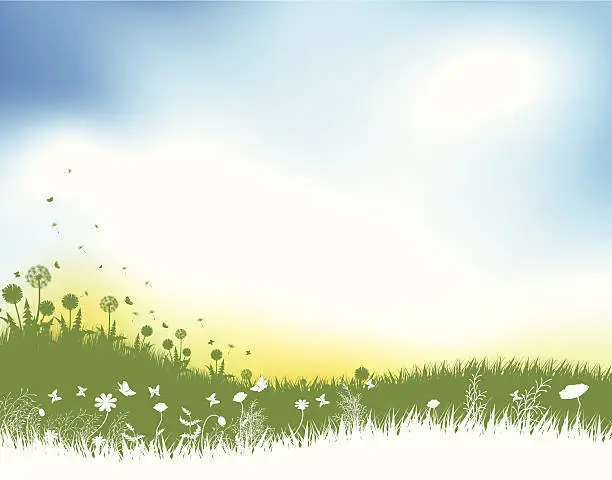 Vector illustration of Spring Landscape