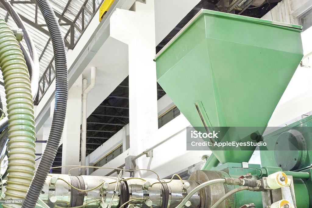 Plastic Industrial Injecting Stock Photo