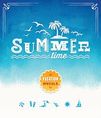 istock Summer Time Watercolor Background 488181665