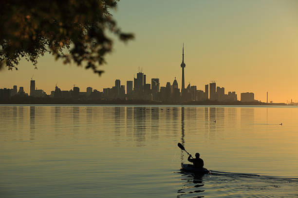 Toronto Skyline at Morning stock photo