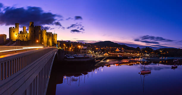 Conwy Castle stock photo