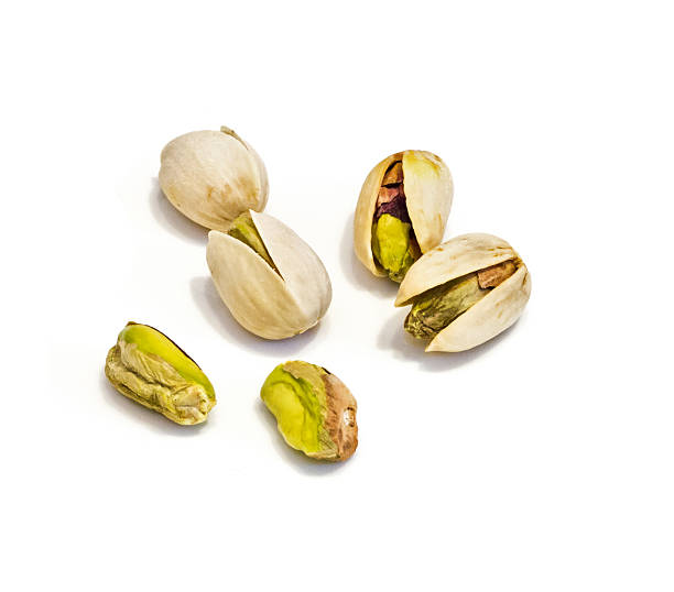 pistazien haufen. - peanut legume textured effect fat stock-fotos und bilder