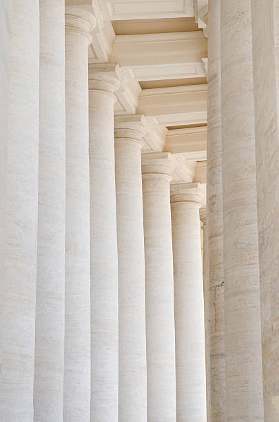 Colonnade in Piazza San Pietro (St Peter's Square) in Vatican