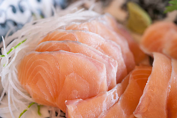 istock Sashimi of rainbow trout 488201955