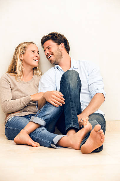 istock Happy couple at home 488202237