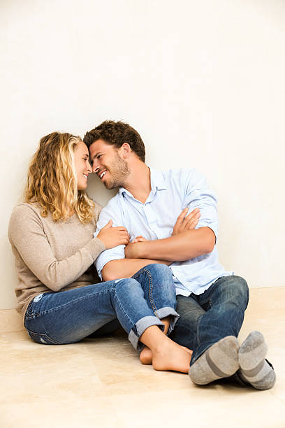 istock Happy couple at home 488202255