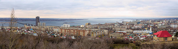 Saratov City. Russia Panoramic view of the city of Saratov. Russia friedrich engels stock pictures, royalty-free photos & images