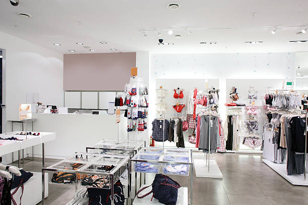 istock brand new interior of cloth store 488203295