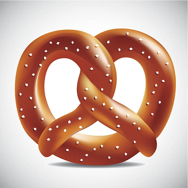 ilustraciones, imágenes clip art, dibujos animados e iconos de stock de pretzel suave. - whole wheat