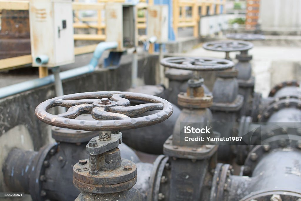 Fuel Valve Fuel Valve,Water valves Cleaning Stock Photo