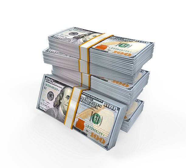 istock Stacks of New 100 US Dollar Banknotes 488204943