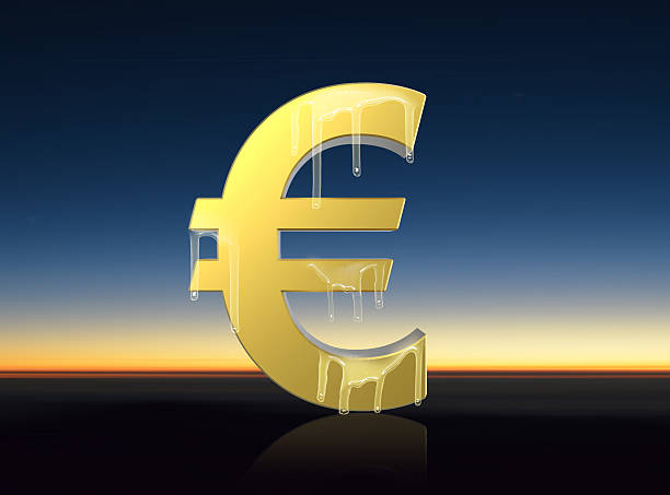 istock Euro symbol melting 488209360