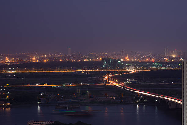 istock Motion blur image of traffic in some Asian countries 488210350