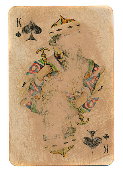 istock Rustic king of spades card 488213826
