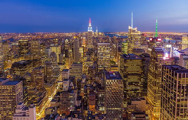 istock New York City midtown Skyline at night 488217198