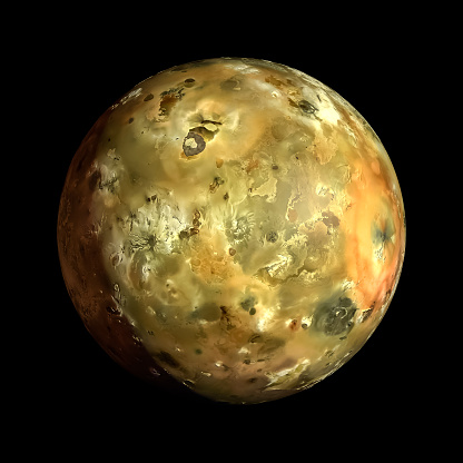 IO Planet Solar System background illustration space