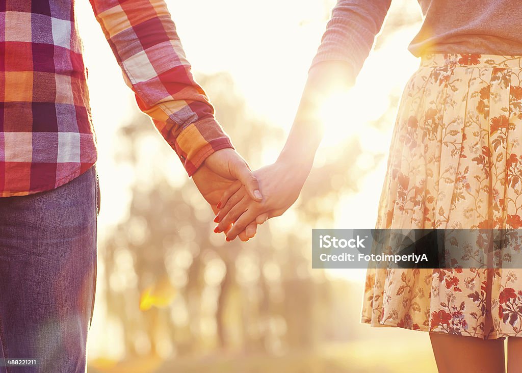 Young couple in love. Young couple in love outdoor Adult Stock Photo