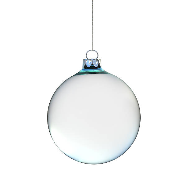vidrio de bola de navidad sobre fondo blanco - glass ornament fotografías e imágenes de stock