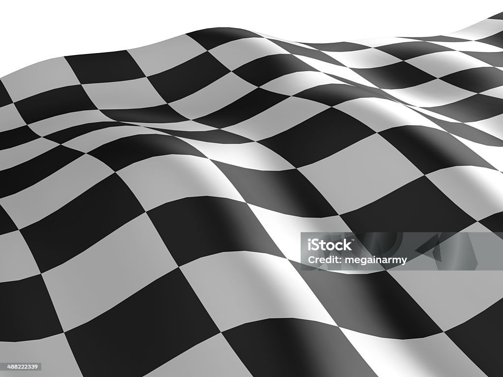 Checkered flag texture. Checkered flag texture. Abstract design. 3D render. Achievement Stock Photo