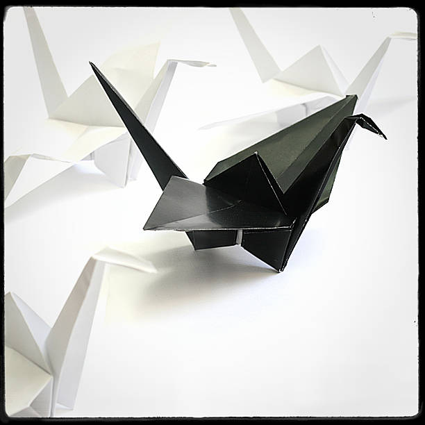 istock Origami crane - the boss 488239247