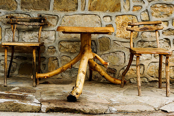 istock garden furniture, table and two chairs (workmanship) 488241734