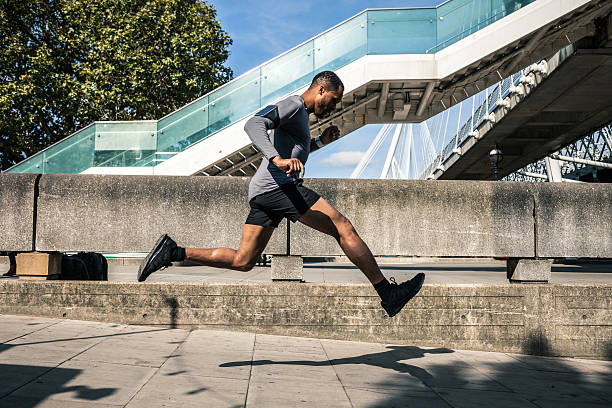istock Man exercising in the city 488242378