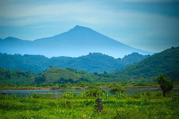 View on Rinjani volcano in Lombok, Indonesia