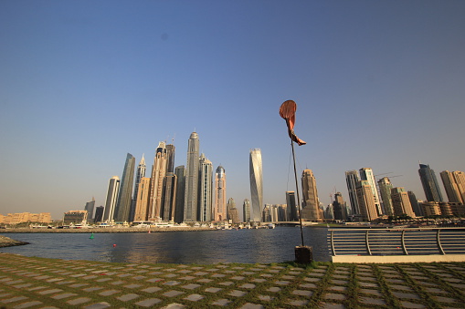 the skyline of Dubai, UAE