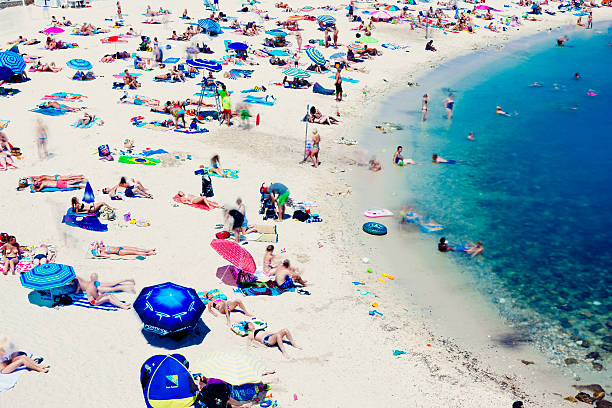 La Barceloneta Beach in Barcelona, Spain¡