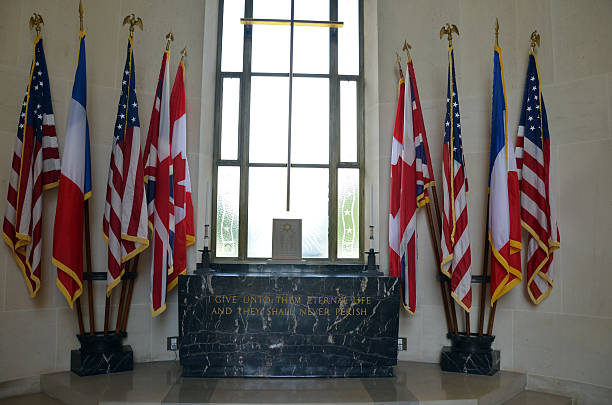 istock D-day Omaha beach : the american cemetery in Colleville 488244955