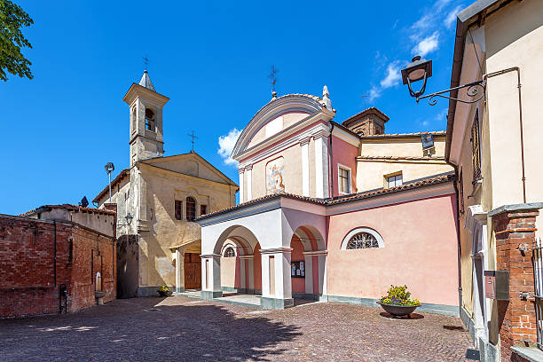 istock Churches on town square in Barolo. 488245097