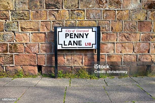 Penny Lane In Liverpool Stock Photo - Download Image Now - Liverpool - England, Penny Lane - Liverpool, Beat Music