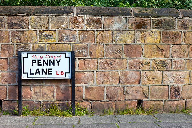 penny lane a liverpool - paul mccartney foto e immagini stock