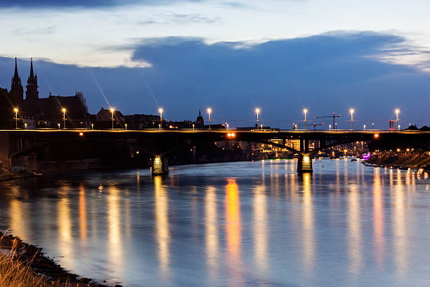 istock View on Basel in Switzerland in the evening 488249302