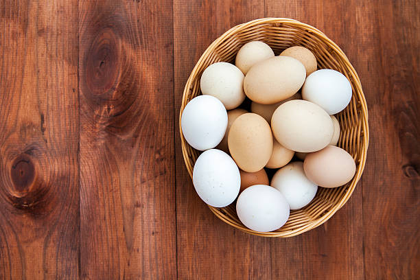 istock Farm natural organic eggs 488249798