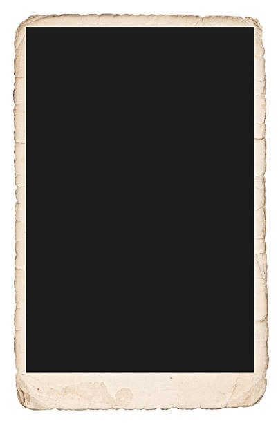 istock Old photo frame with edges. Grungy paper 488250134