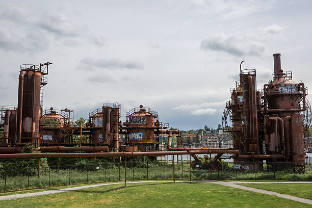 istock Rusted Old Machinery at Seattle's Gas Works Park 488250772