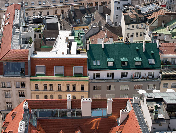 istock Top view of houses 488251914