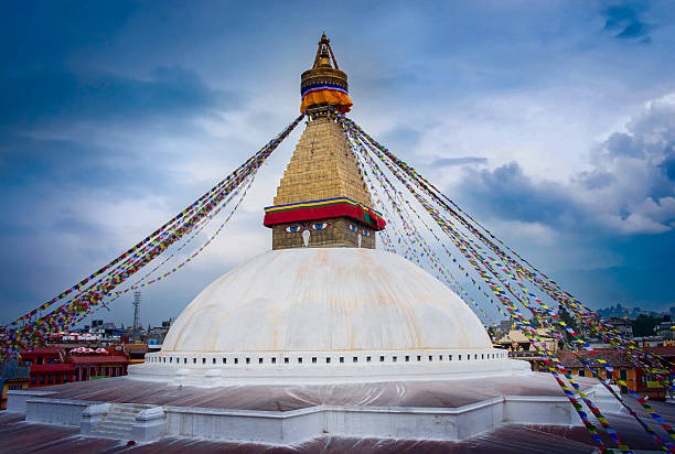 Buddhist  Boudhanath Stupa  in Kathmandu, Nepal