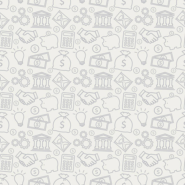 ilustrações, clipart, desenhos animados e ícones de executiva padrão sem emendas.  vetor de fundo. - paper currency dollar finance backgrounds