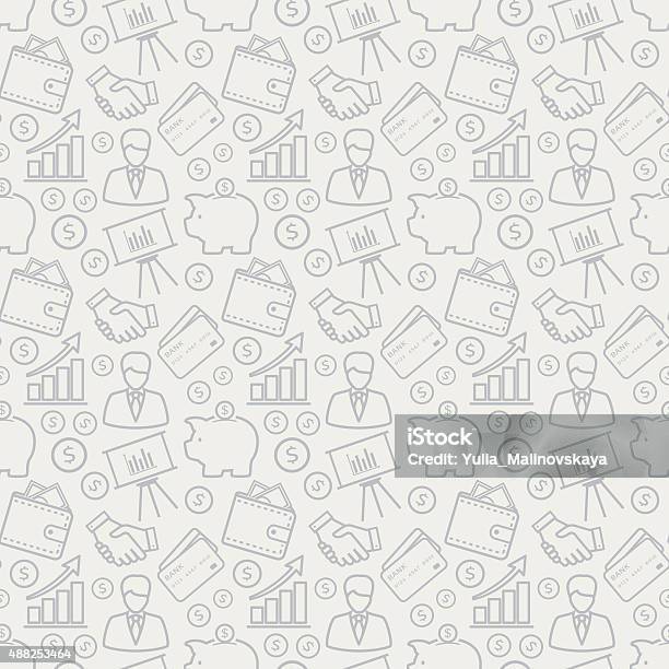 Business Pattern Graphic Business Seamless Pattern Vector Background Stock Illustration ...