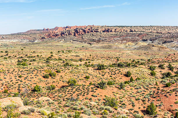 istock Scenic Desert and Badlands - Arches National Park Utah 488253940