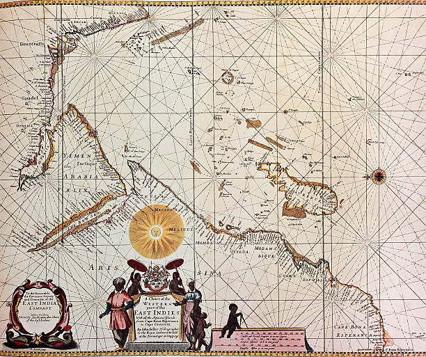 istock Africa and Asia old map 488259257