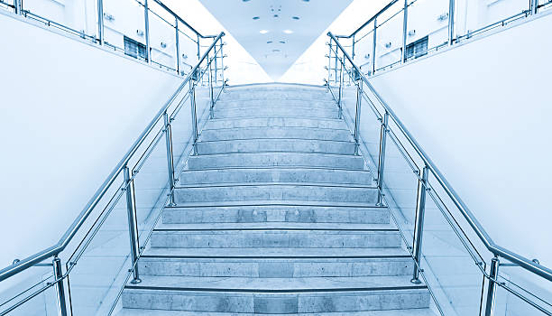 istock modern staircase in office center 488259415